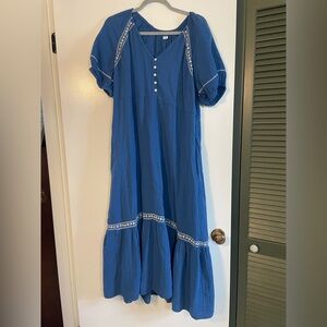 Blue gauzy dress